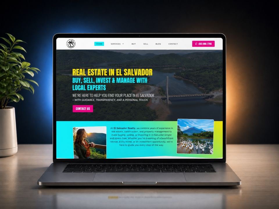 Rediseño web El Salvador Realty