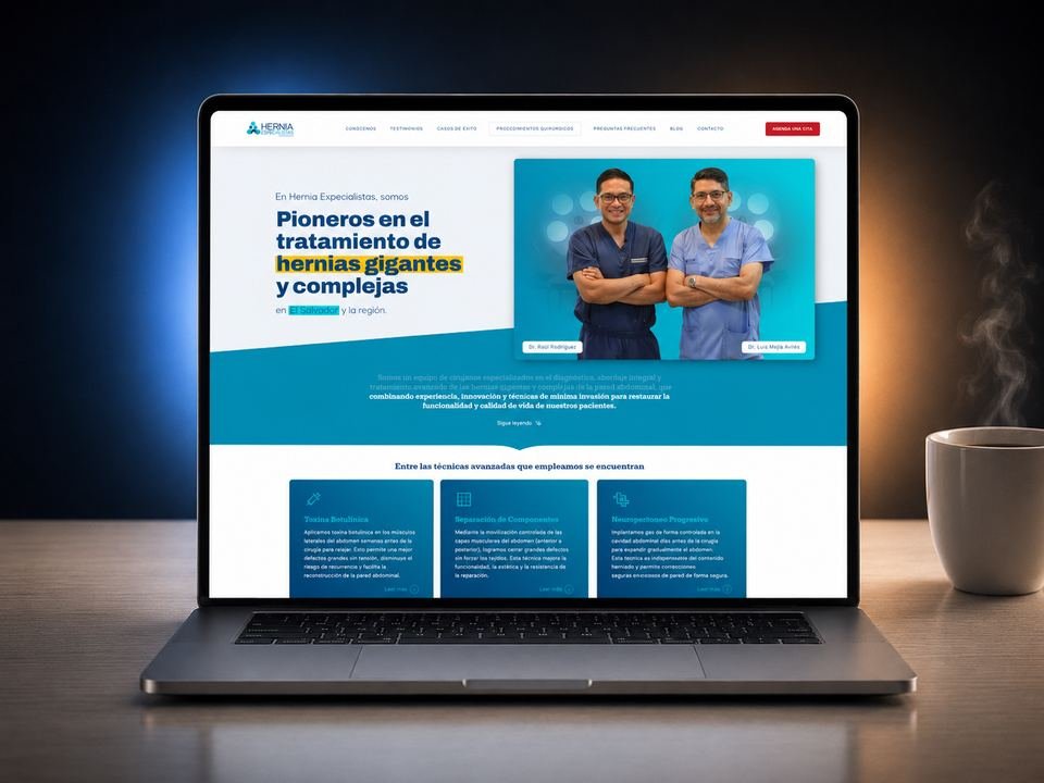 Diseño web Hernia Especialistas