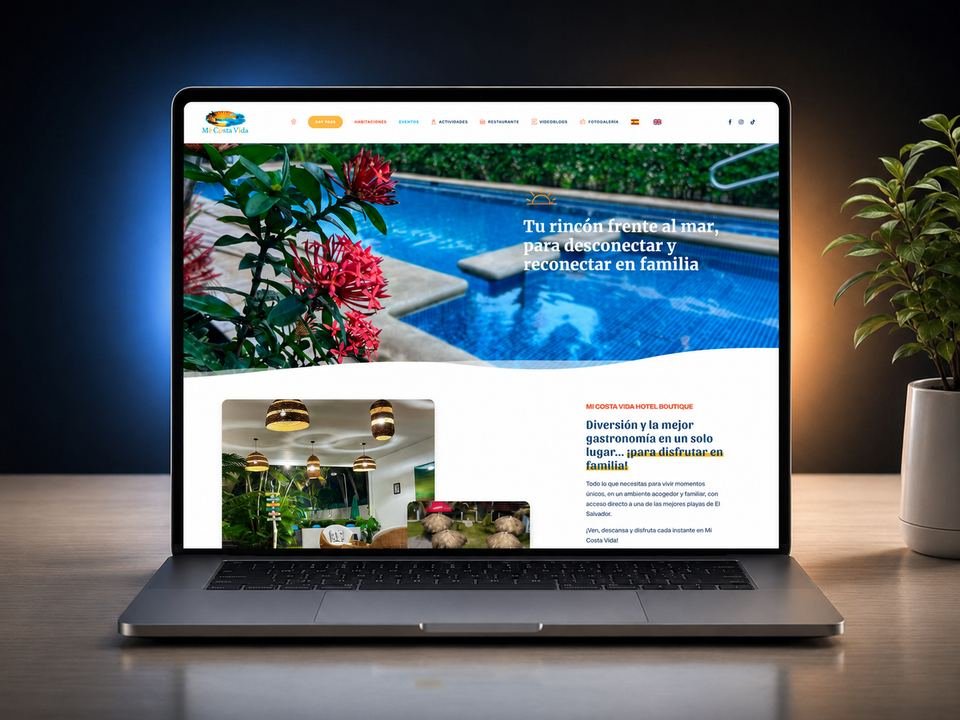 Diseño web Mi Costa Vida Hotel Boutique